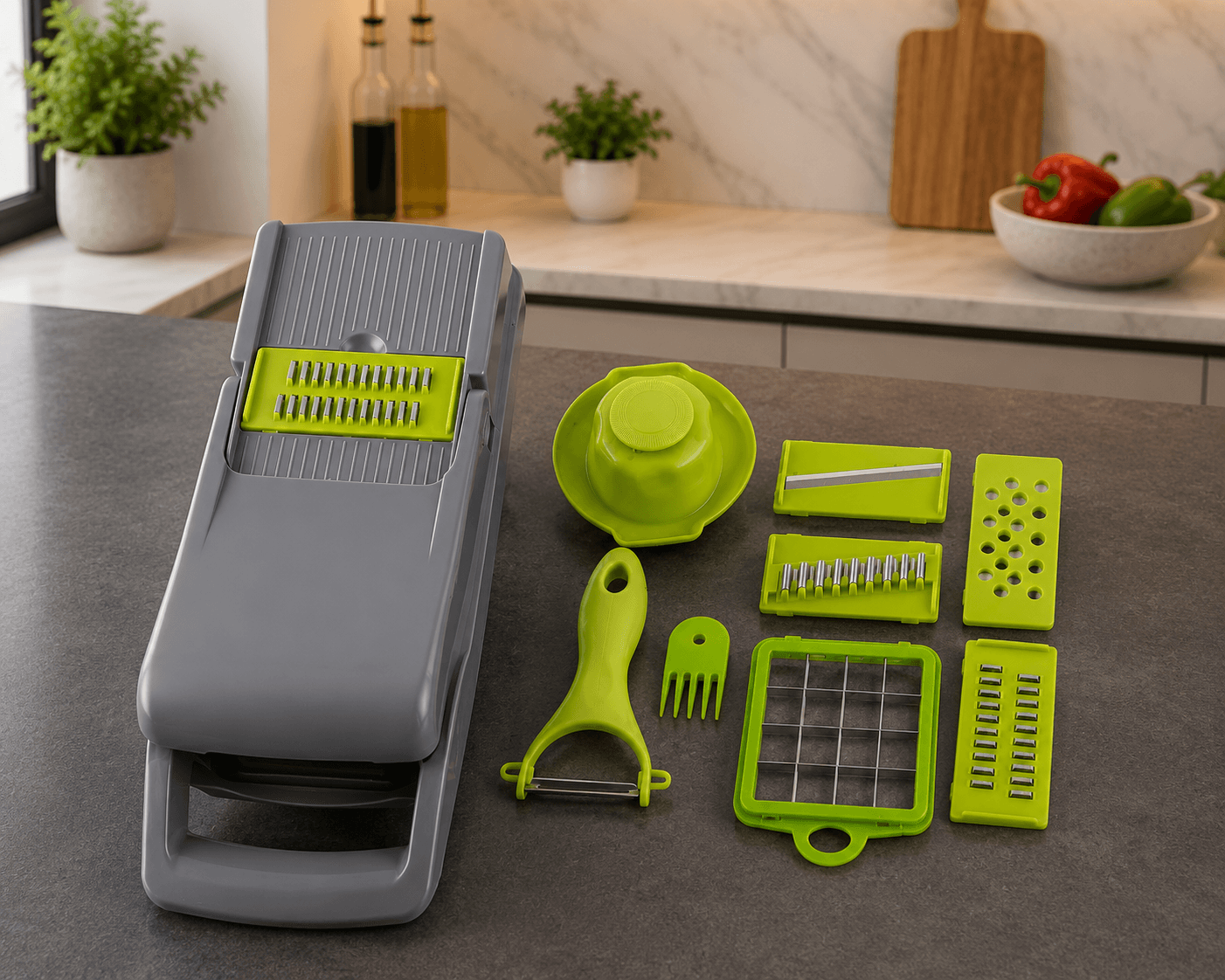Metal Grater JK001 (Multi-Blade Metal Grater with Plastic Handle) 9