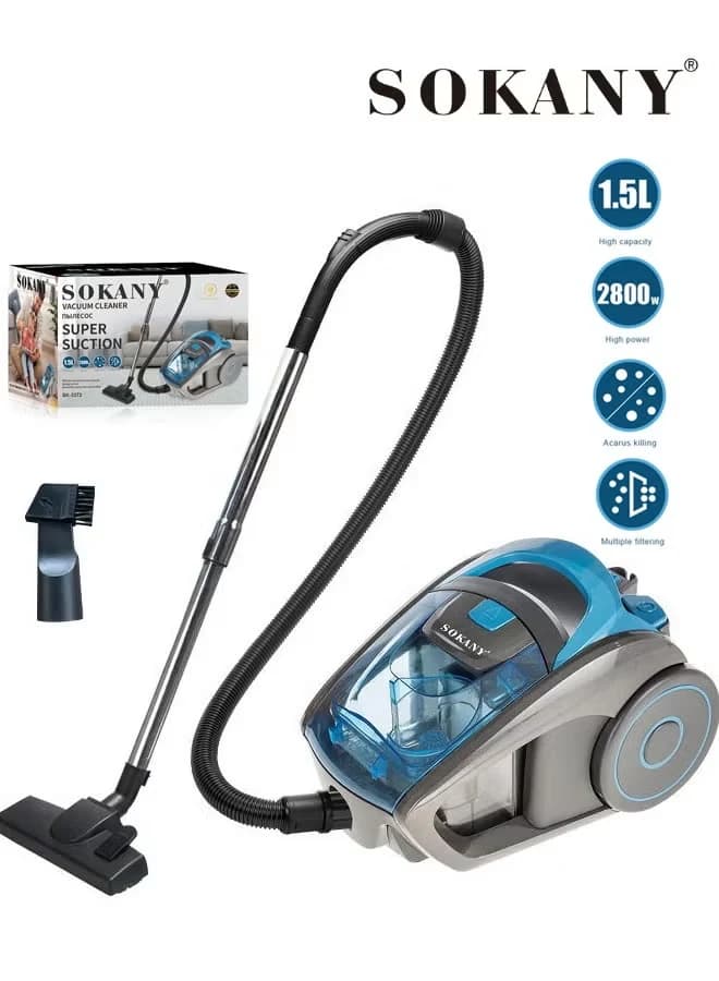 Bagless Vacuum Cleaner, High-Power 2800 W