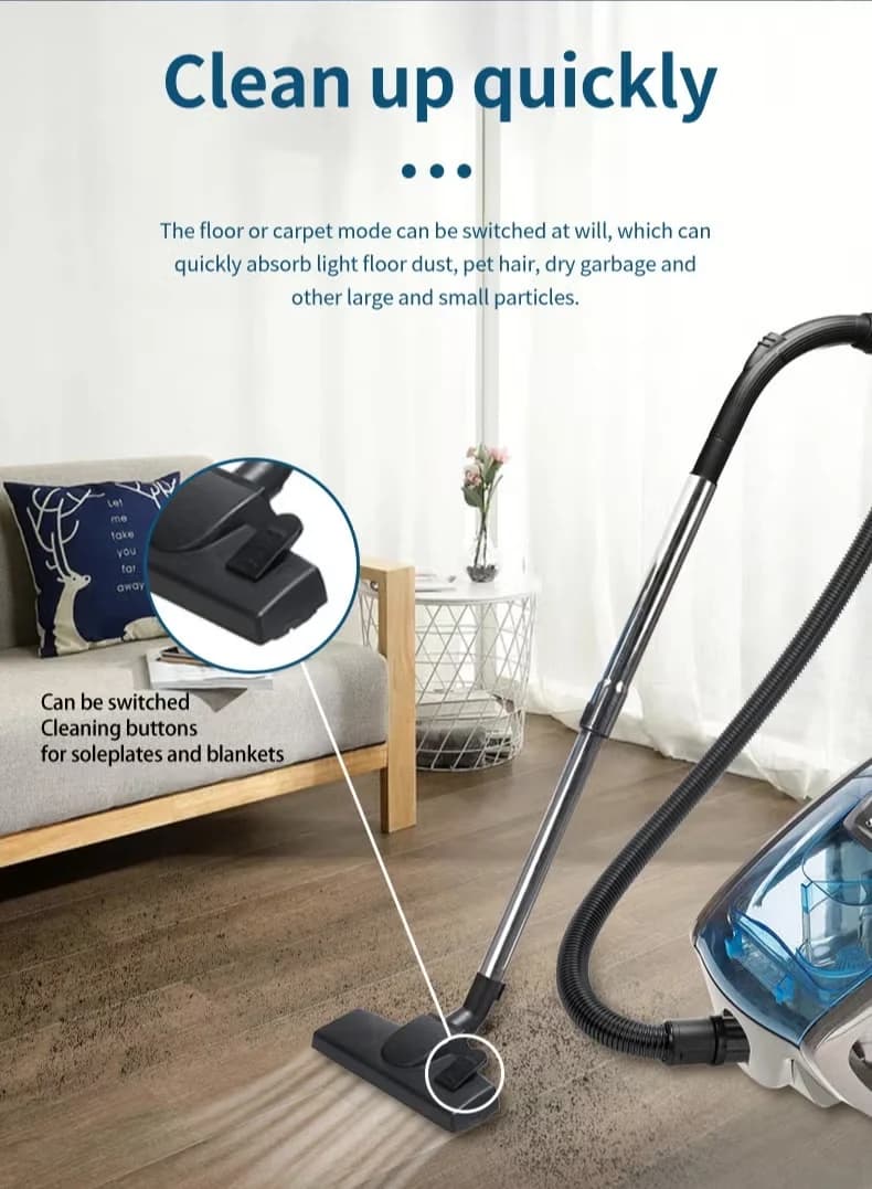 Bagless Vacuum Cleaner, High-Power 2800 W 3