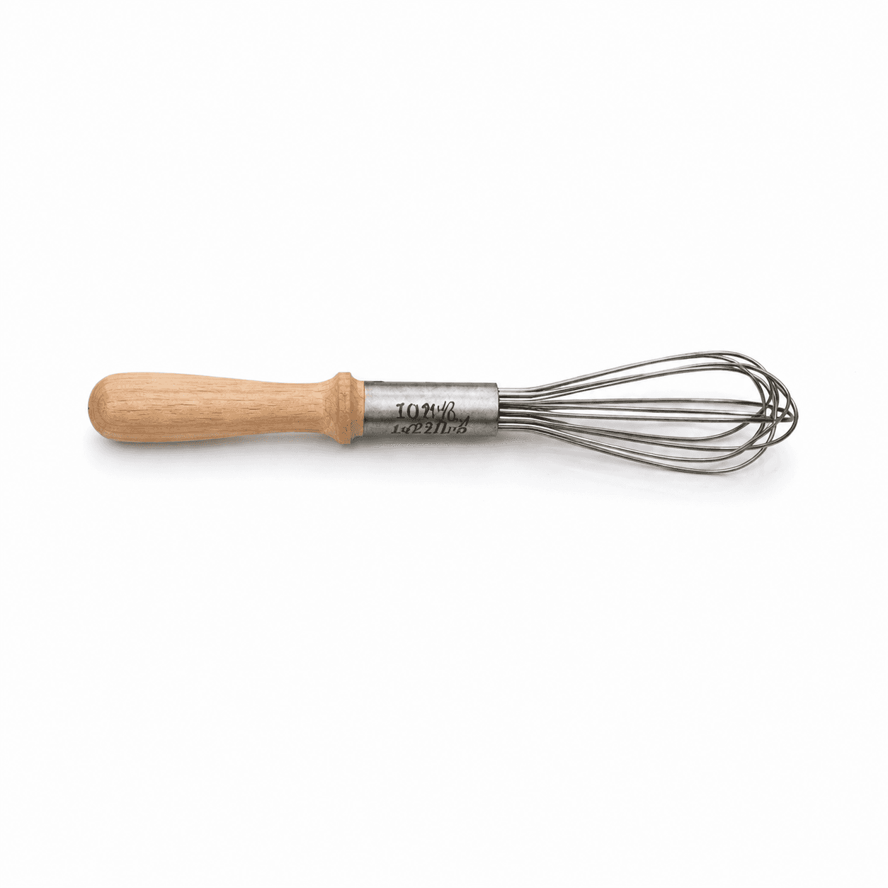 Manual Egg Whisk with Wooden Handle - Small 2
