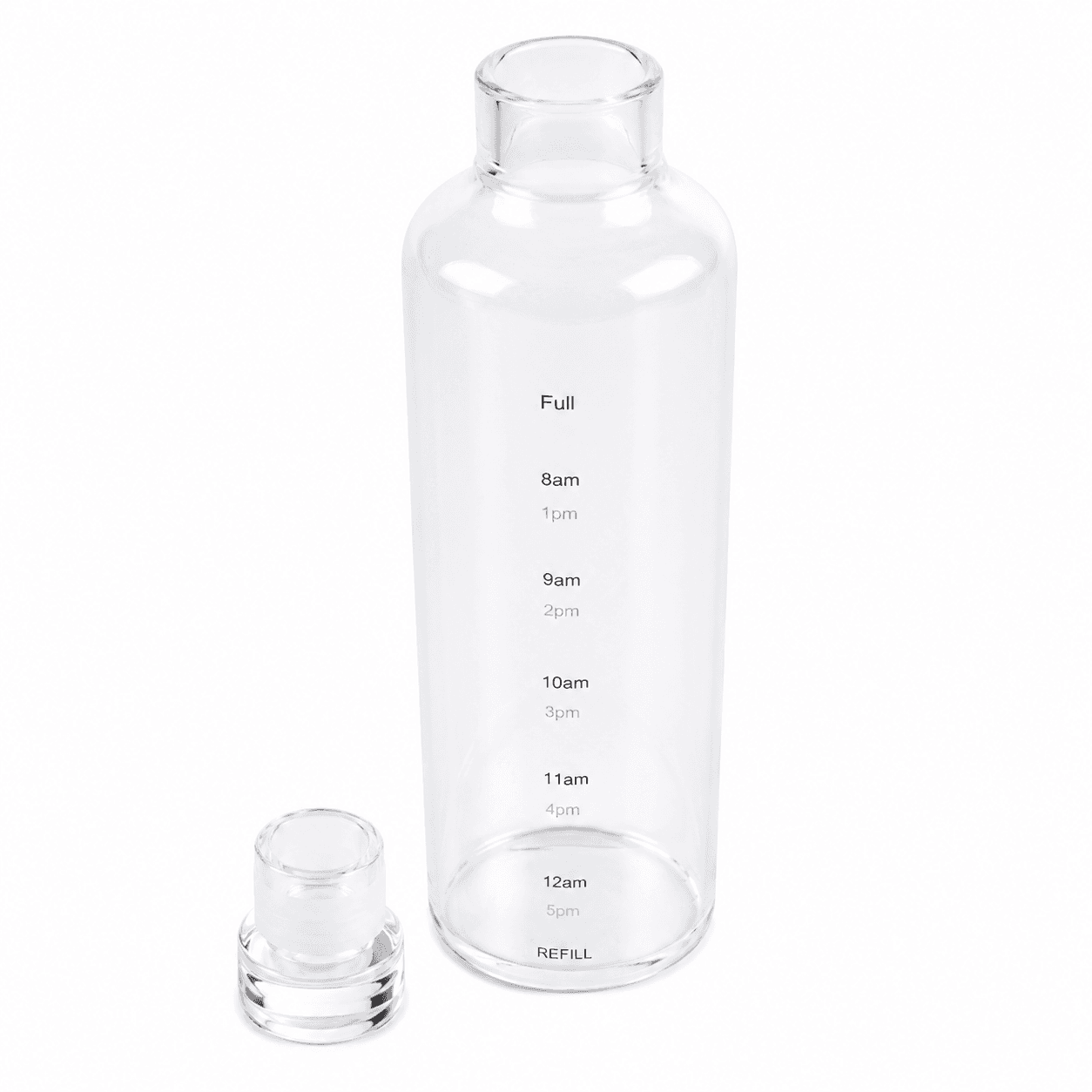 Clear Bottle with Plastic Cap 2