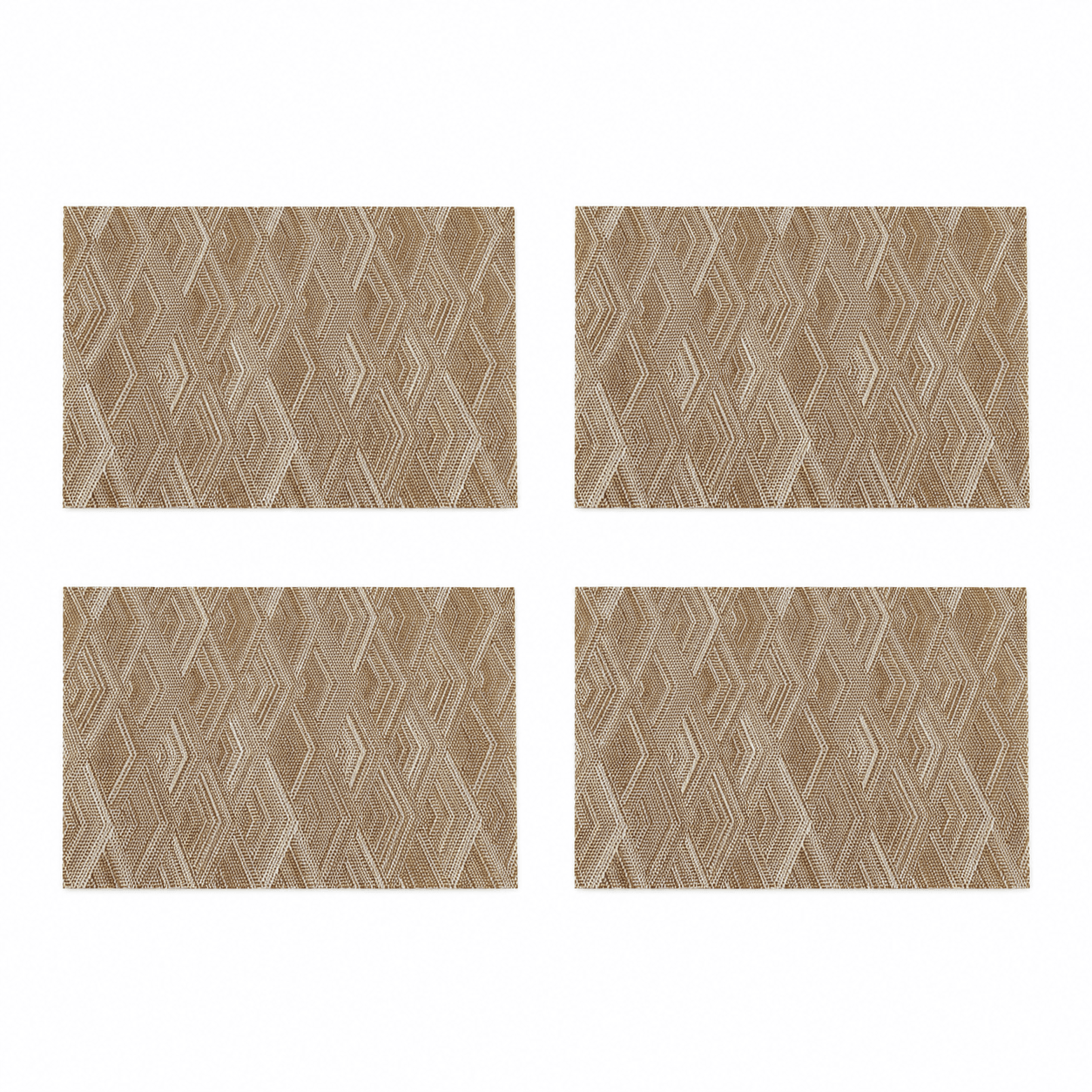 Rectangular Woven PVC Teslin Placemat Size 30×45 cm Set of 4 Pieces
 2