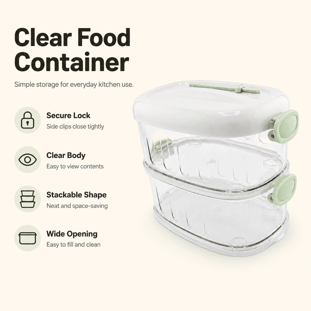 Rectangular Two-Tier Spice Storage Container 6