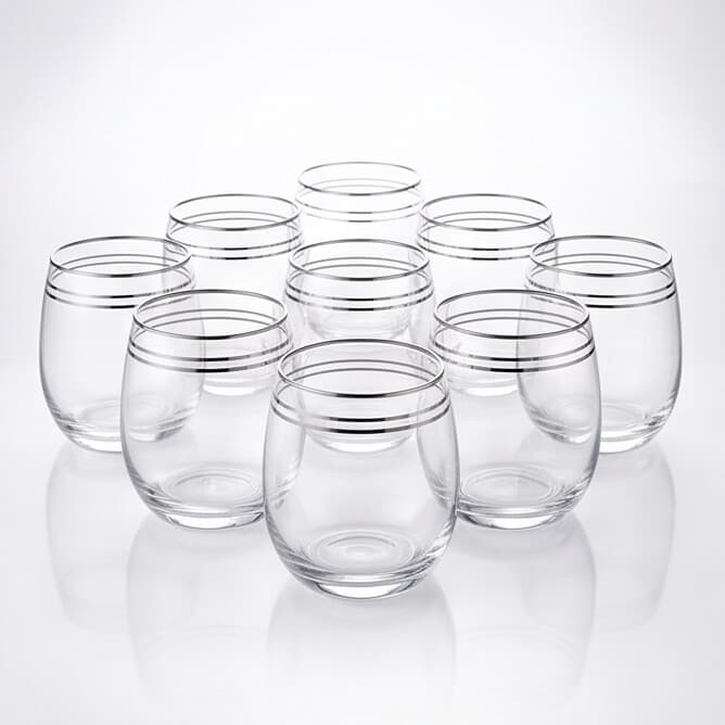 Oval Glass Set 6Pcs 7