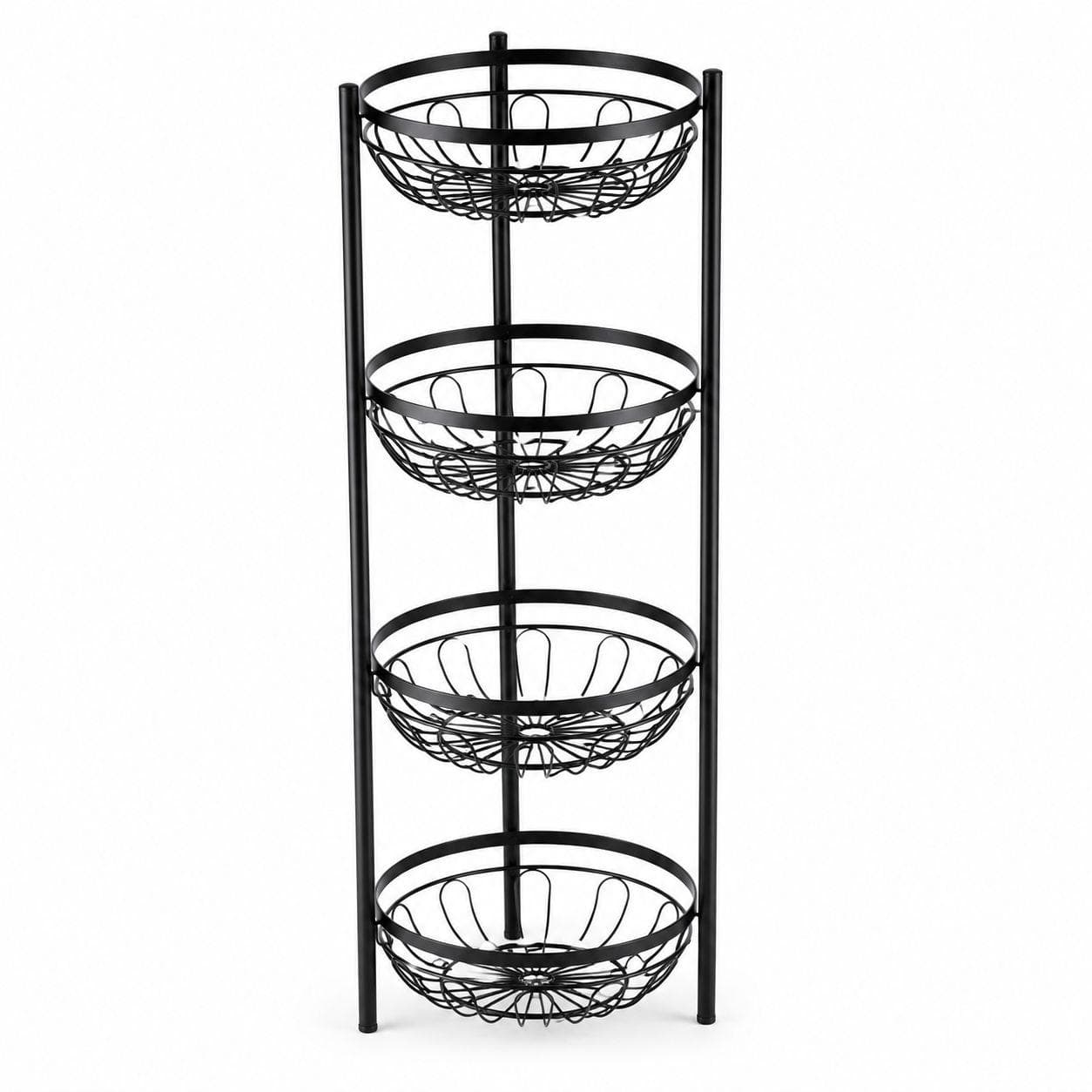 Standing Metal Storage Rack - 4 Shelves 2