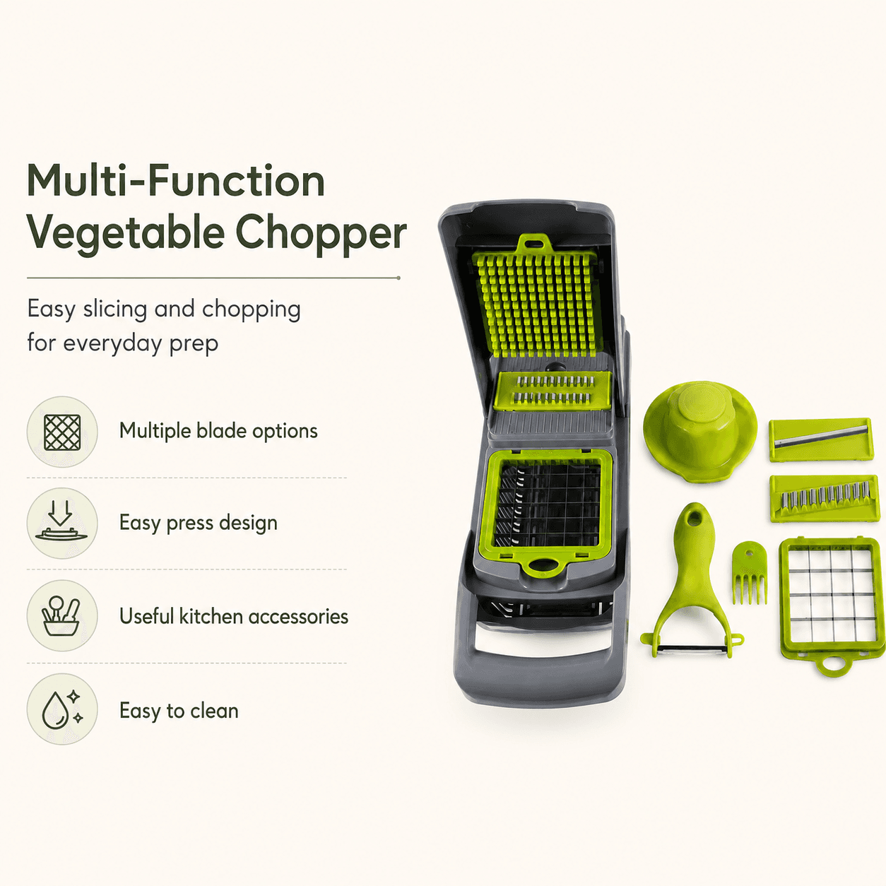 Metal Grater JK001 (Multi-Blade Metal Grater with Plastic Handle) 8