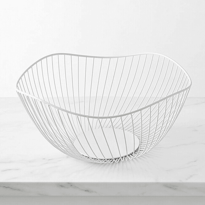 Metal Fruit Basket with Open Design Size 25×14 cm
