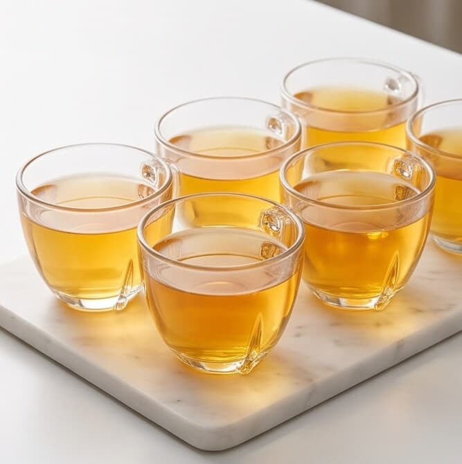 Clear Glass Tea & Coffee Cup with Handle – 175ML
