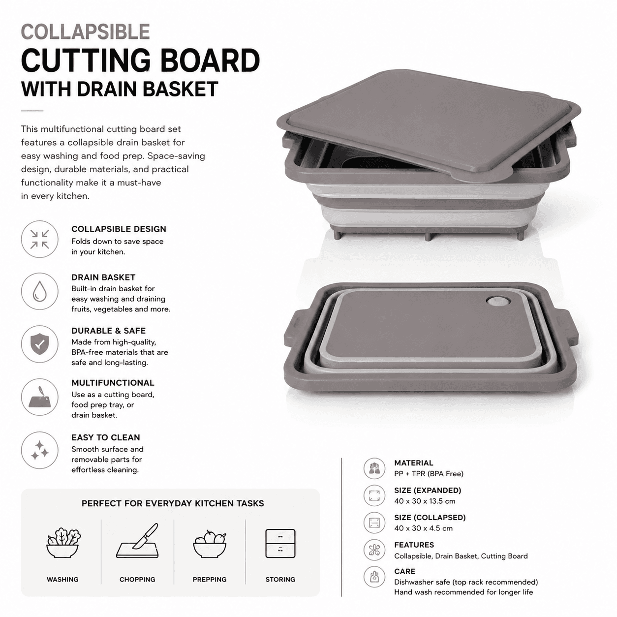 Foldable Storage Container Set with Lids 9