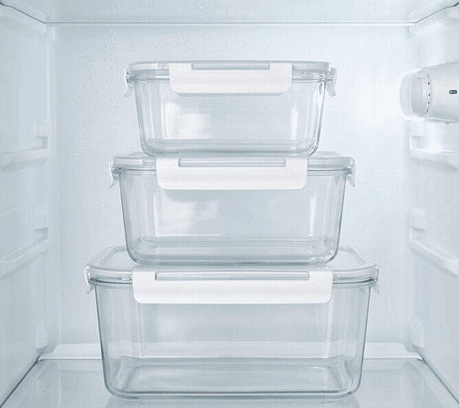 3 Piece Clear Food Storage Container Set with Side Lock 6