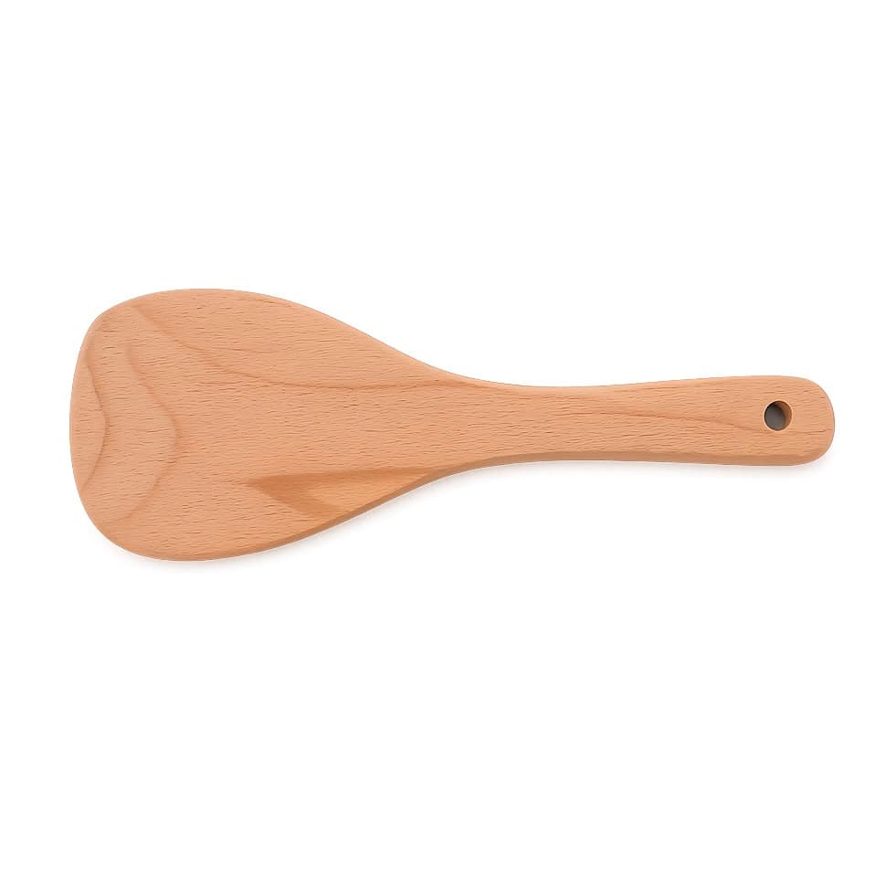Natural Wooden Rice Spoon - 22.5 cm 2