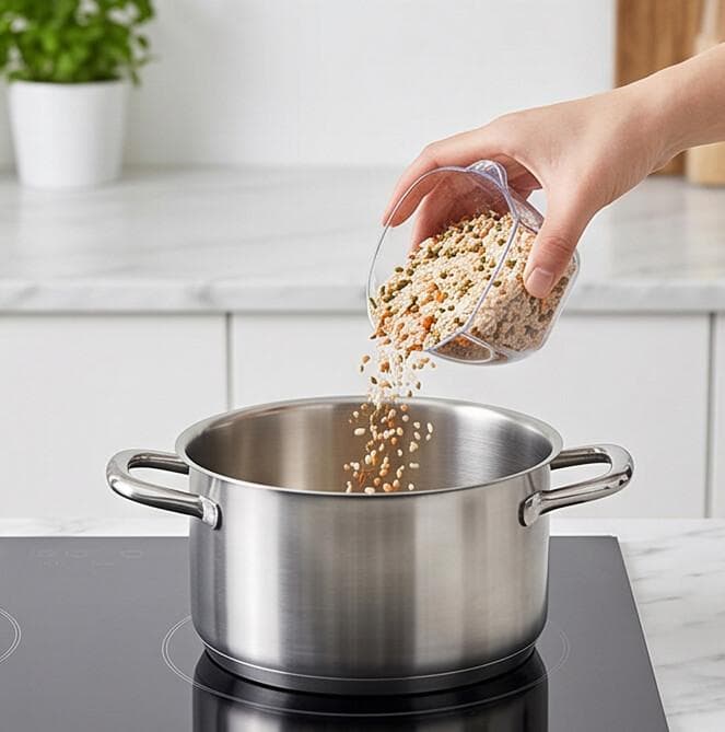 Rotating Multi-Compartment Grain and Spice Container 9