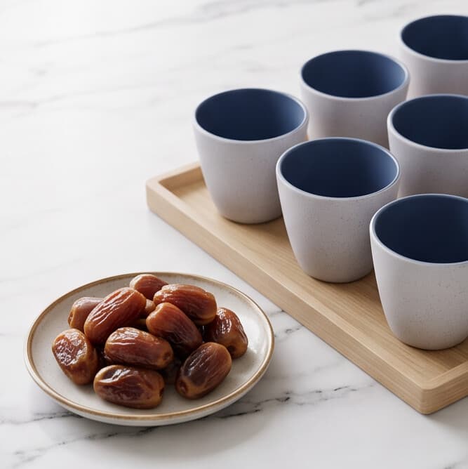 Blue and white ceramic bowl with a matte finish, size 7.5×7.5×7 cm, practical for daily use. 2