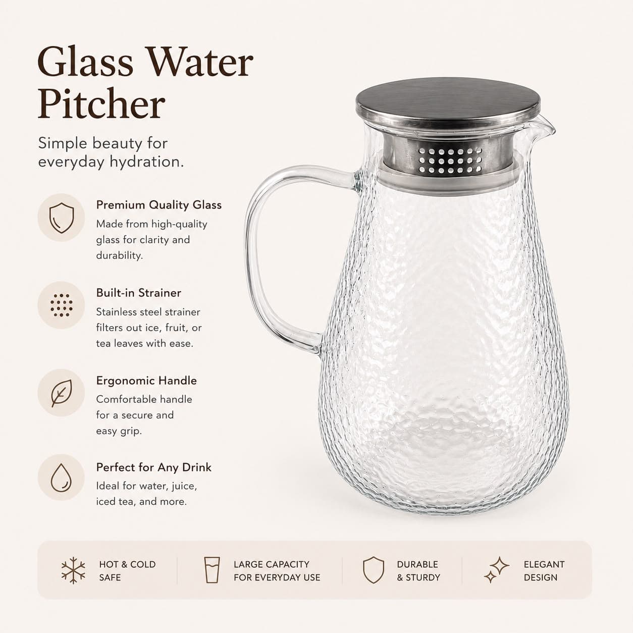 Textured Glass Kettle  7