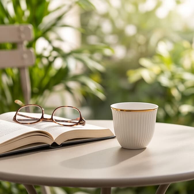 Coffee Cups Set Ribbed Design 12pcs Set 7