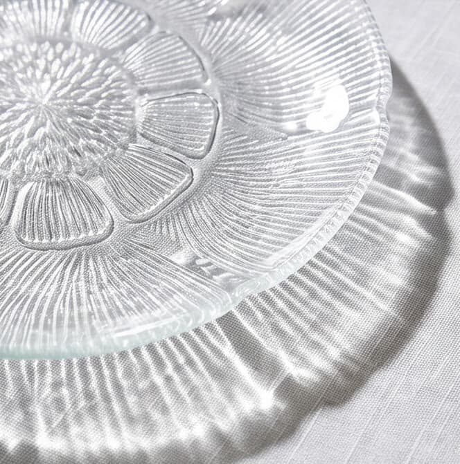 Floral Design Dessert Serving Plate 6Pcs Set