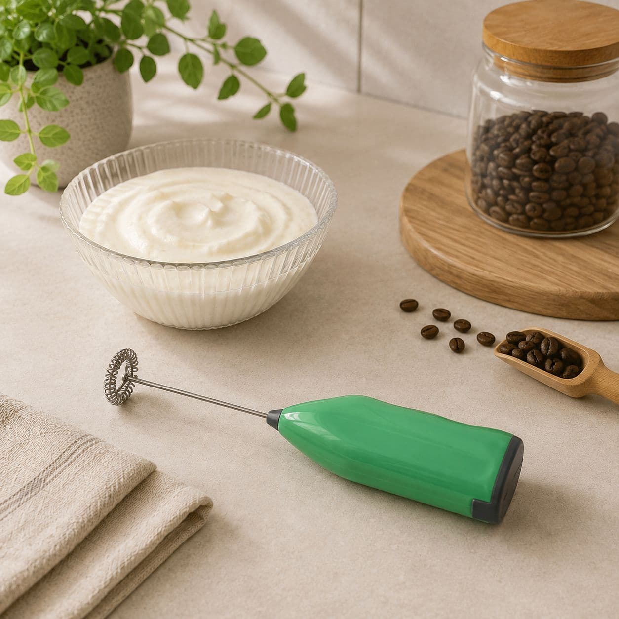 Electric Milk Frother - Green 3