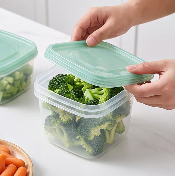 Square Food Storage Container Set - 4 Pieces 7