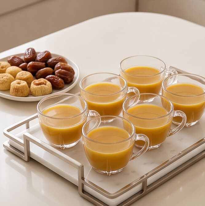 Clear Glass Tea & Coffee Cup with Handle – 175ML 6