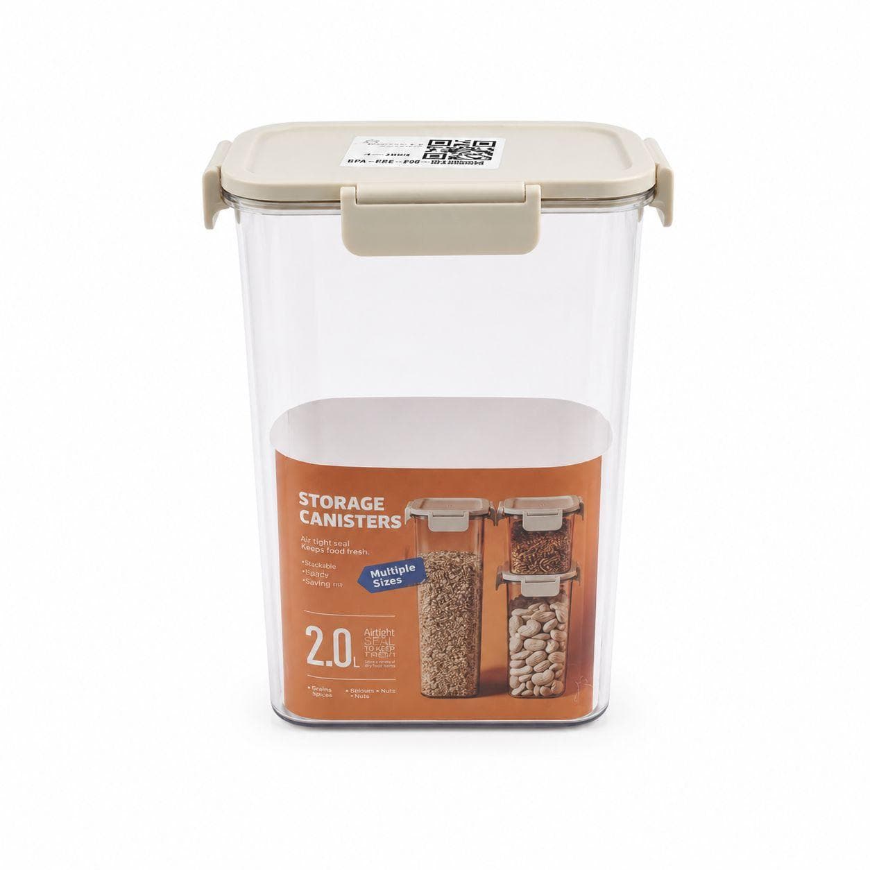 Tall Airtight Food Storage Box - 2000 ml