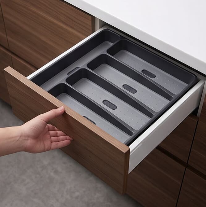 Kitchen Drawer Organizer for Cutlery and Utensils 8