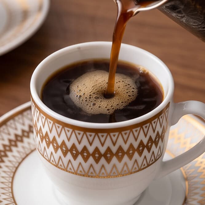 Coffee Cut Set 6Pcs with Saucer 7
