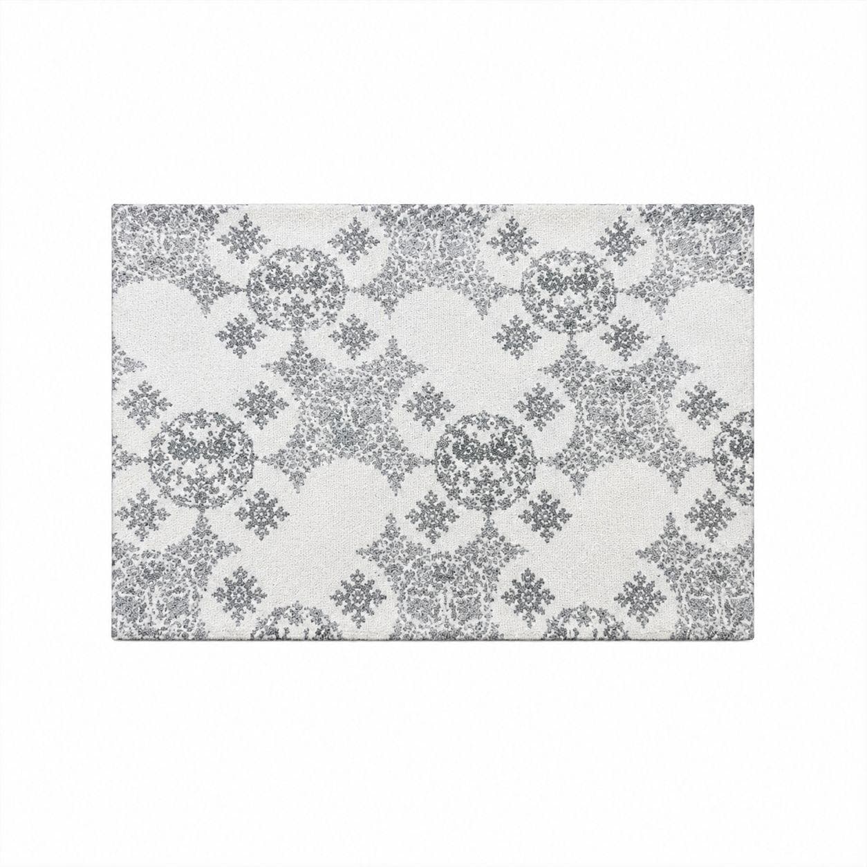 Rectangular Cotton & Linen Placemat with Geometric Pattern and Tassels Size 30×45 cm Set of 2 Pieces
 2