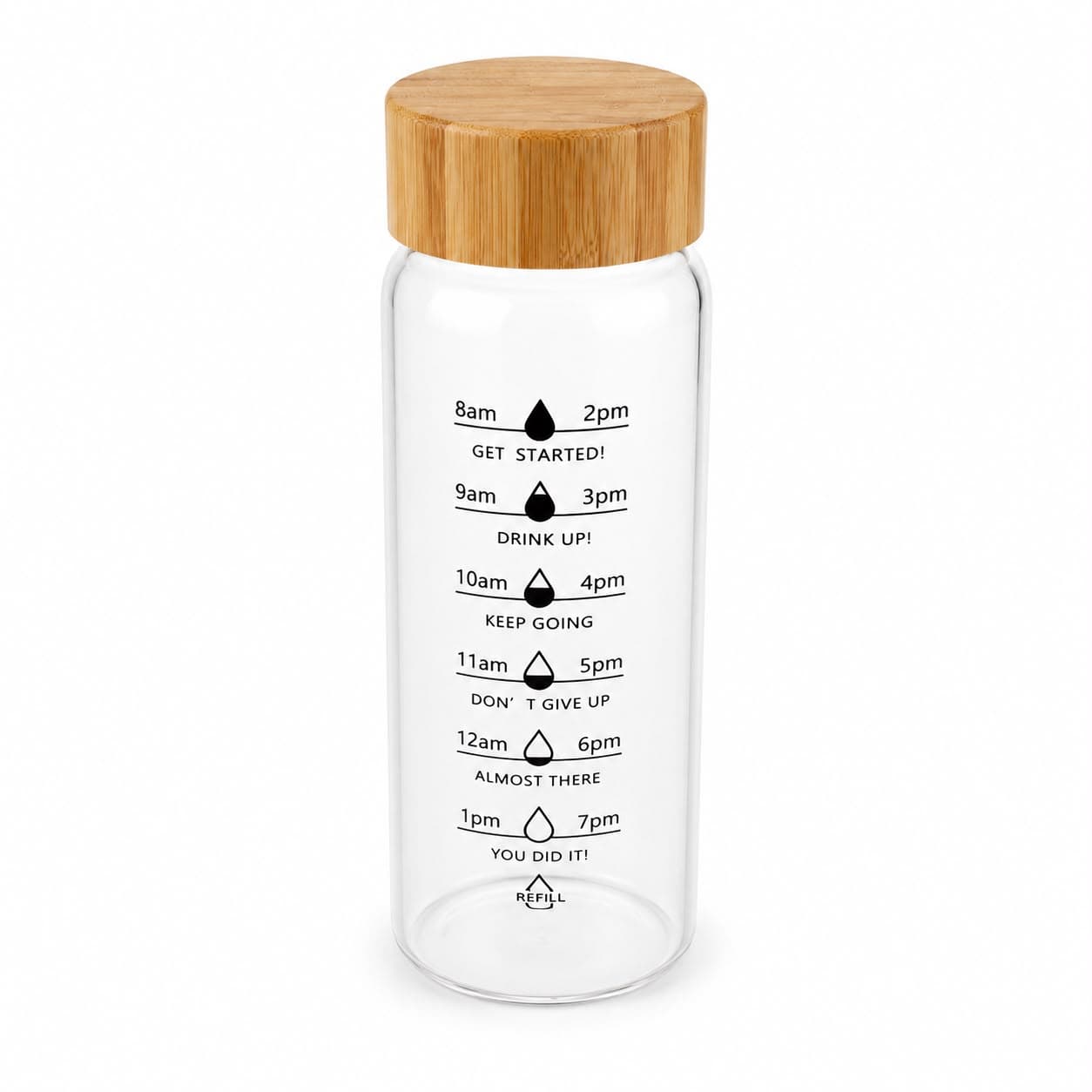 Glass Bottle with Wooden Lid 2