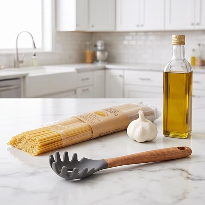 Kitchen Utensil 3202A (Wooden Spaghetti Spoon) 2