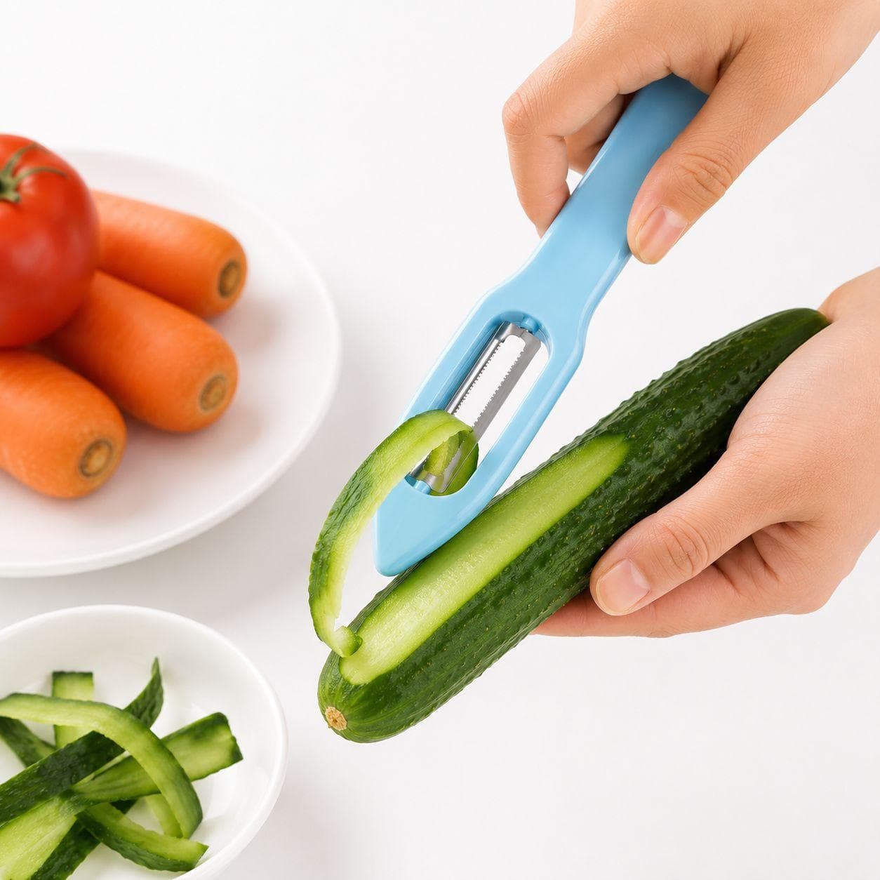 HD139 Vegetable Peeler (Plastic, 4 Pieces per Box) - Sky Blue 1