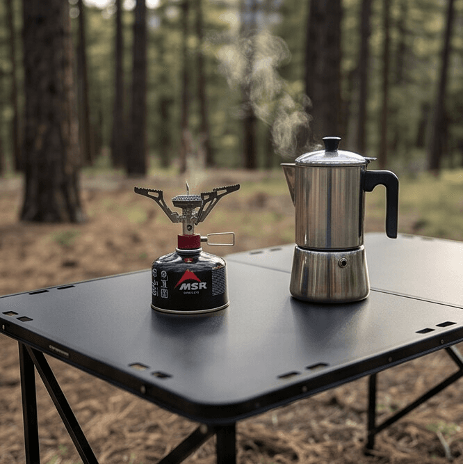 Foldable Camping Table with Sturdy Dual-Panel Top 2