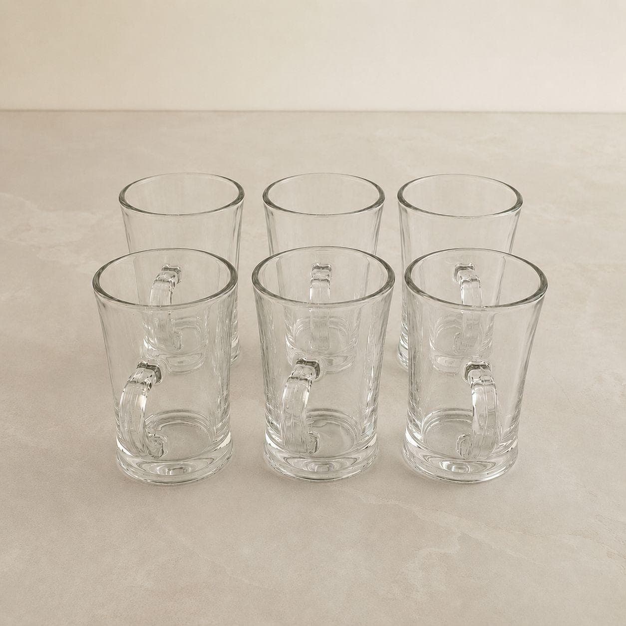 Clear Glass Mug with Handle for Hot & Cold Drinks – 143ML