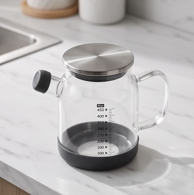 Glass Measuring Kettle 450ml 2