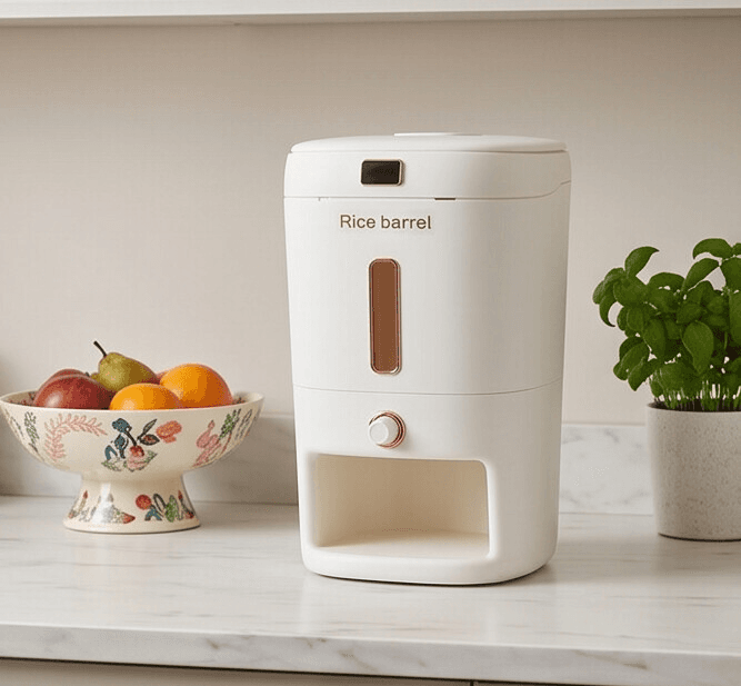 Airtight Rice Storage Container with Bottom Dispensing System