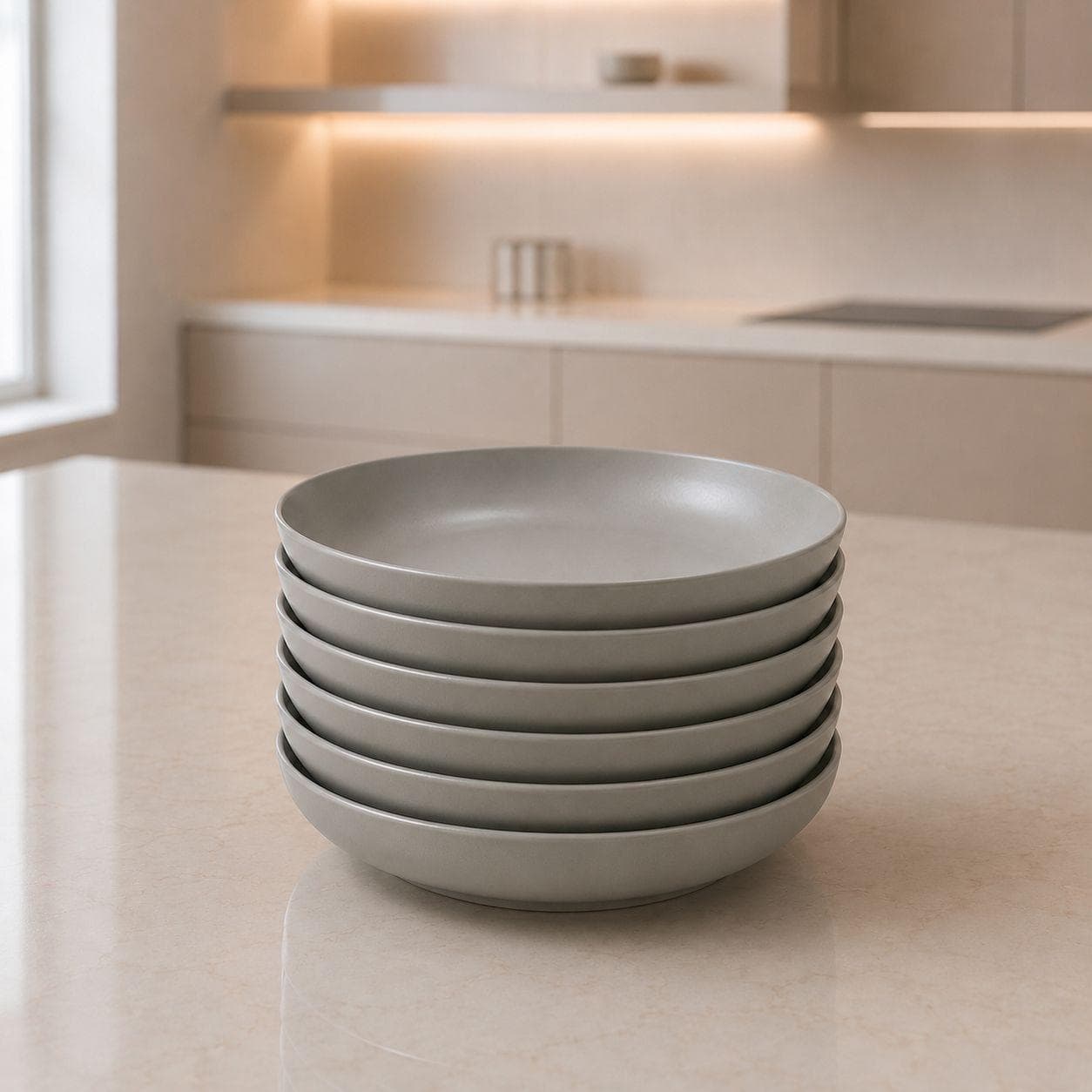 Premium Porcelain Serving Plate Set – 6 Pieces