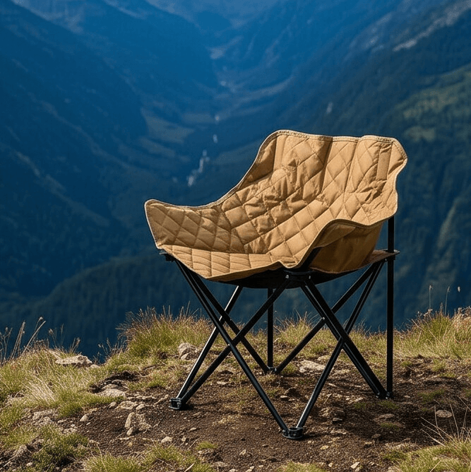 Foldable Camping Chair with Wide Padded Design and Deep Comfortable Seat 2