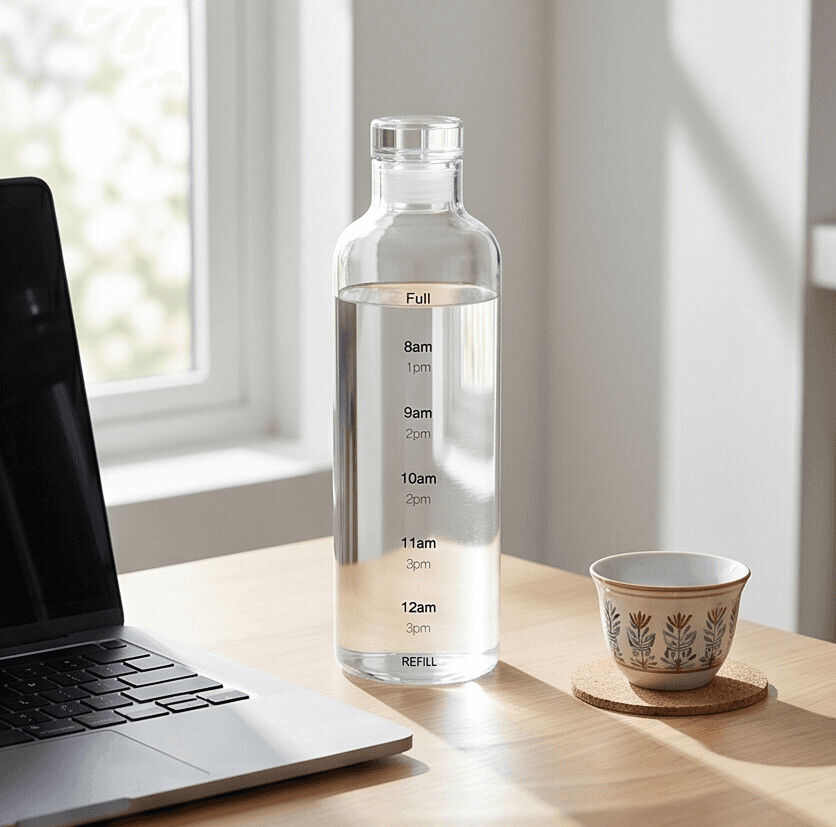Clear Bottle with Plastic Cap 3