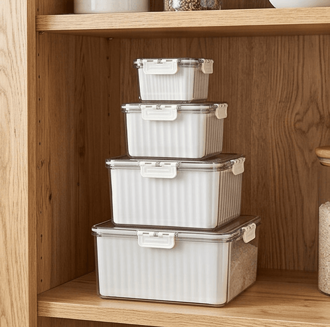 Multi-Size Food Storage Container Set – 4 Pieces