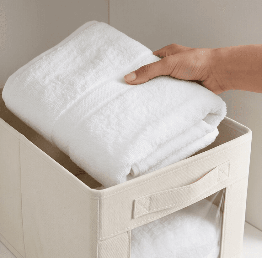 Fabric Storage Box Set – Multi-size wardrobe organizers for clothes, shirts, and accessories 3