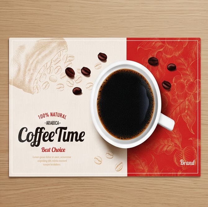 Mesh Insulating Placemat with Coffee Cup Print to Protect the Table – Size 30×45 cm


 3