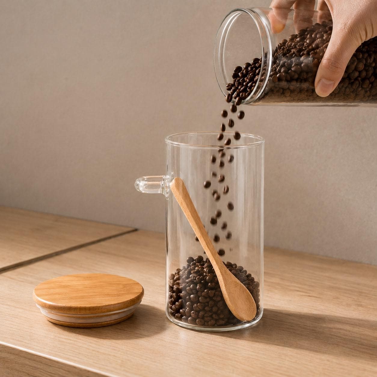 Airtight Glass Storage Jar with Bamboo Lid and Wooden Spoon for Food and Spices – Size 8.5×20 cm


 4