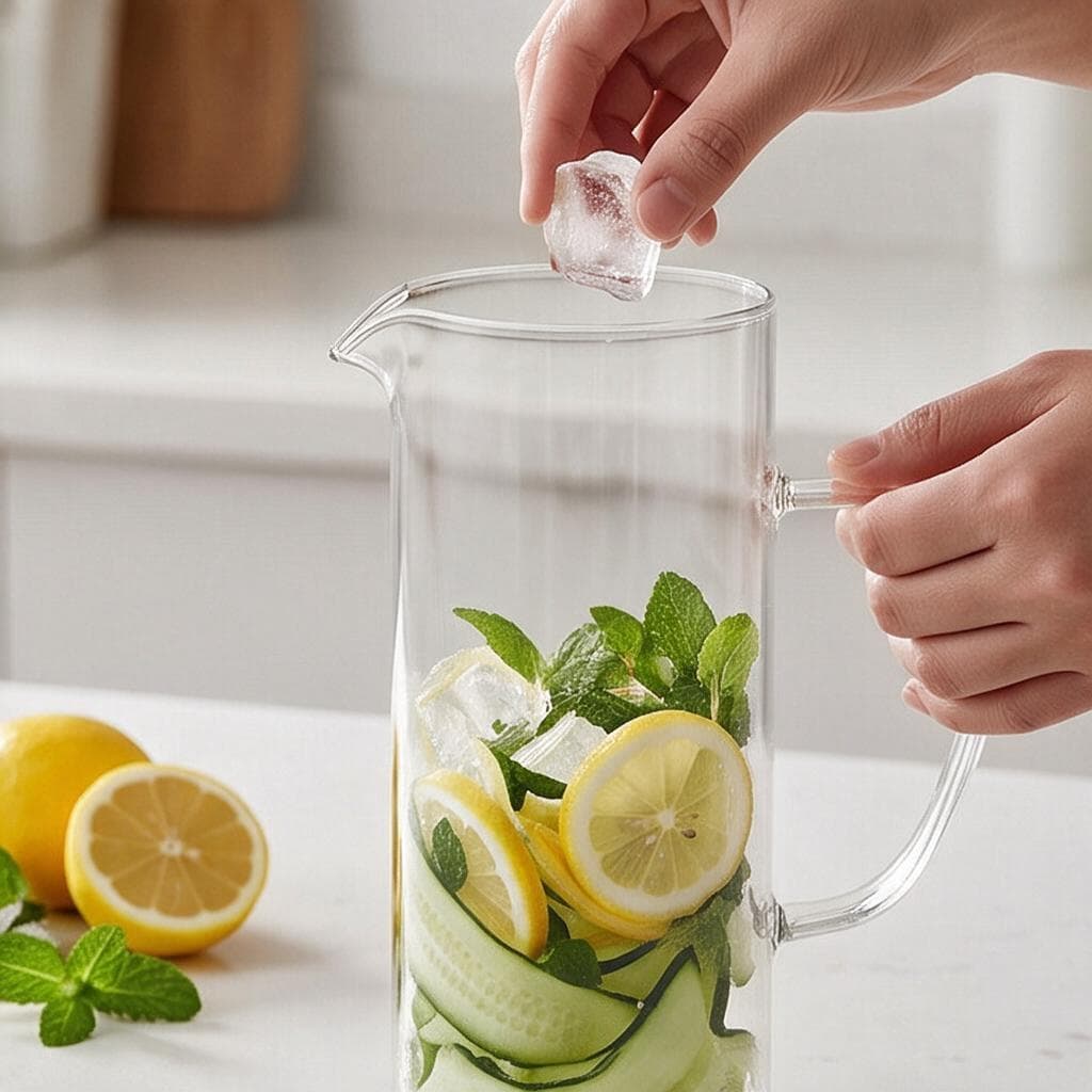 Glass Pitcher with Lid 3