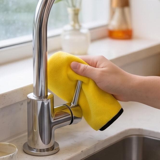 Cleaning Cloth MB76 (Multi-Purpose Microfiber Towel, Yellow) 3