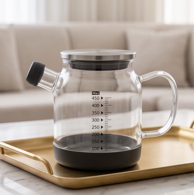 Glass Measuring Kettle 450ml 3