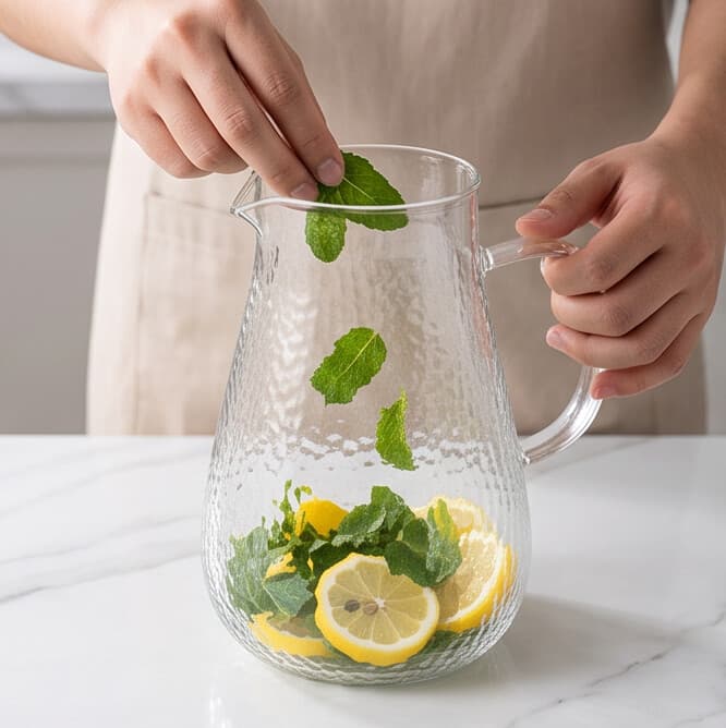 Textured Glass Kettle  2