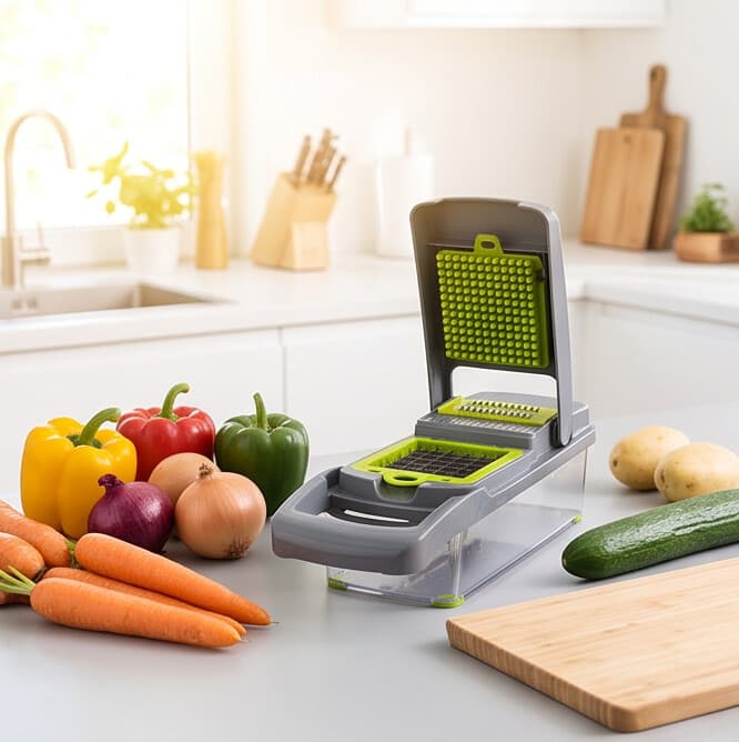 Metal Grater JK001 (Multi-Blade Metal Grater with Plastic Handle) 2