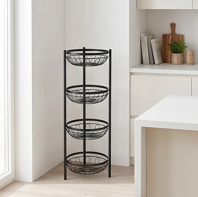 Standing Metal Storage Rack - 4 Shelves 3