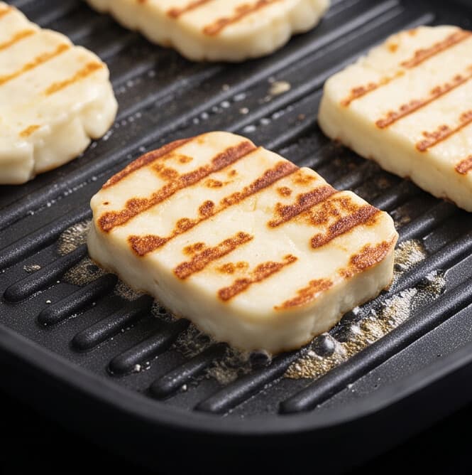 Multi-function square grill pan with a comfortable handle, ideal for grilling. 3