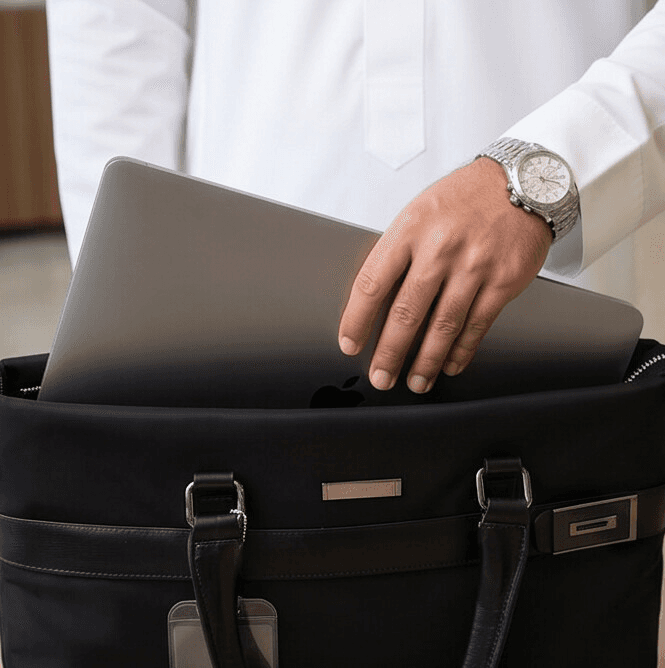 Classic Business Laptop Bag – Elegant Design with Shoulder Strap for Office & Travel 4