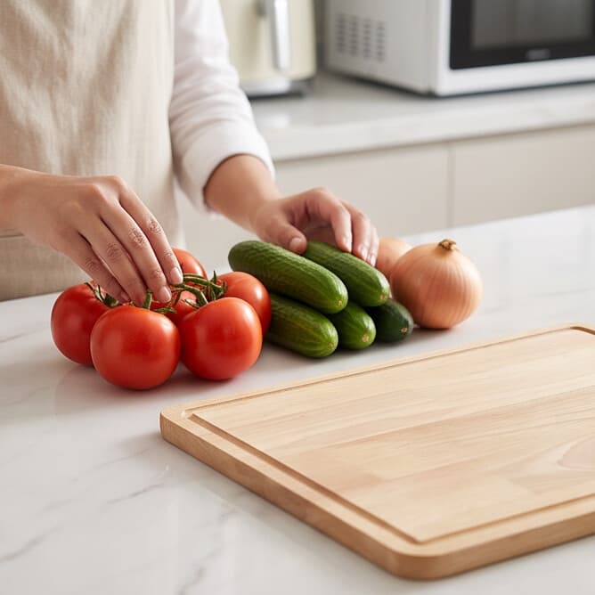 Wooden Cutting Board for Fruits and Vegetables 2